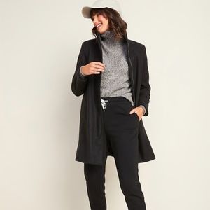 Old Navy | Relaxed Soft-Brushed Funnel-Neck Coat